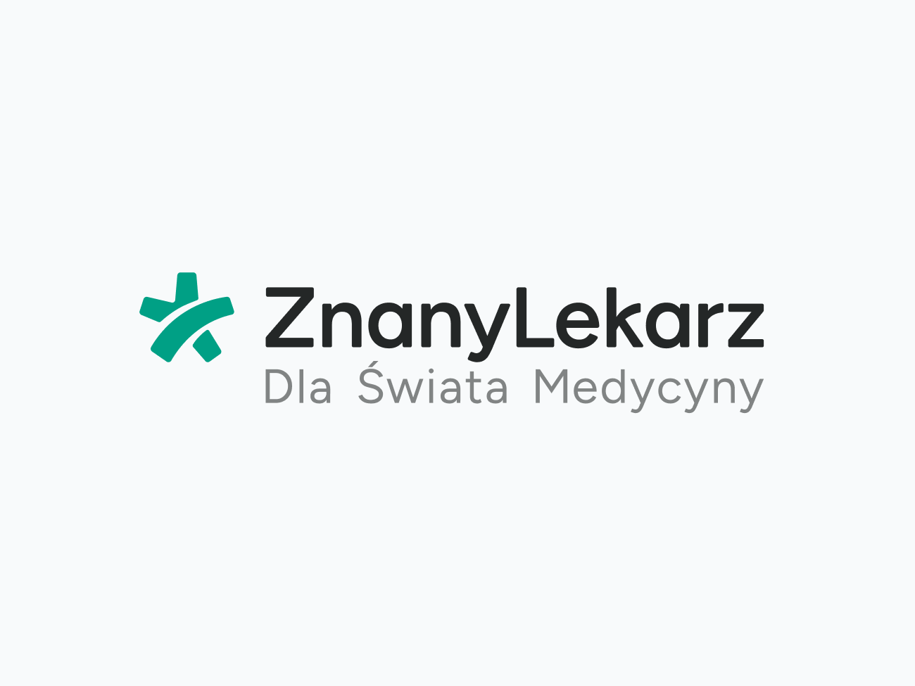 Title frame of the ZnanyLekarz commercial animation, showing the brand logotype.